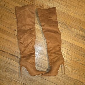 Elegant Tan Over-the-Knee Boots